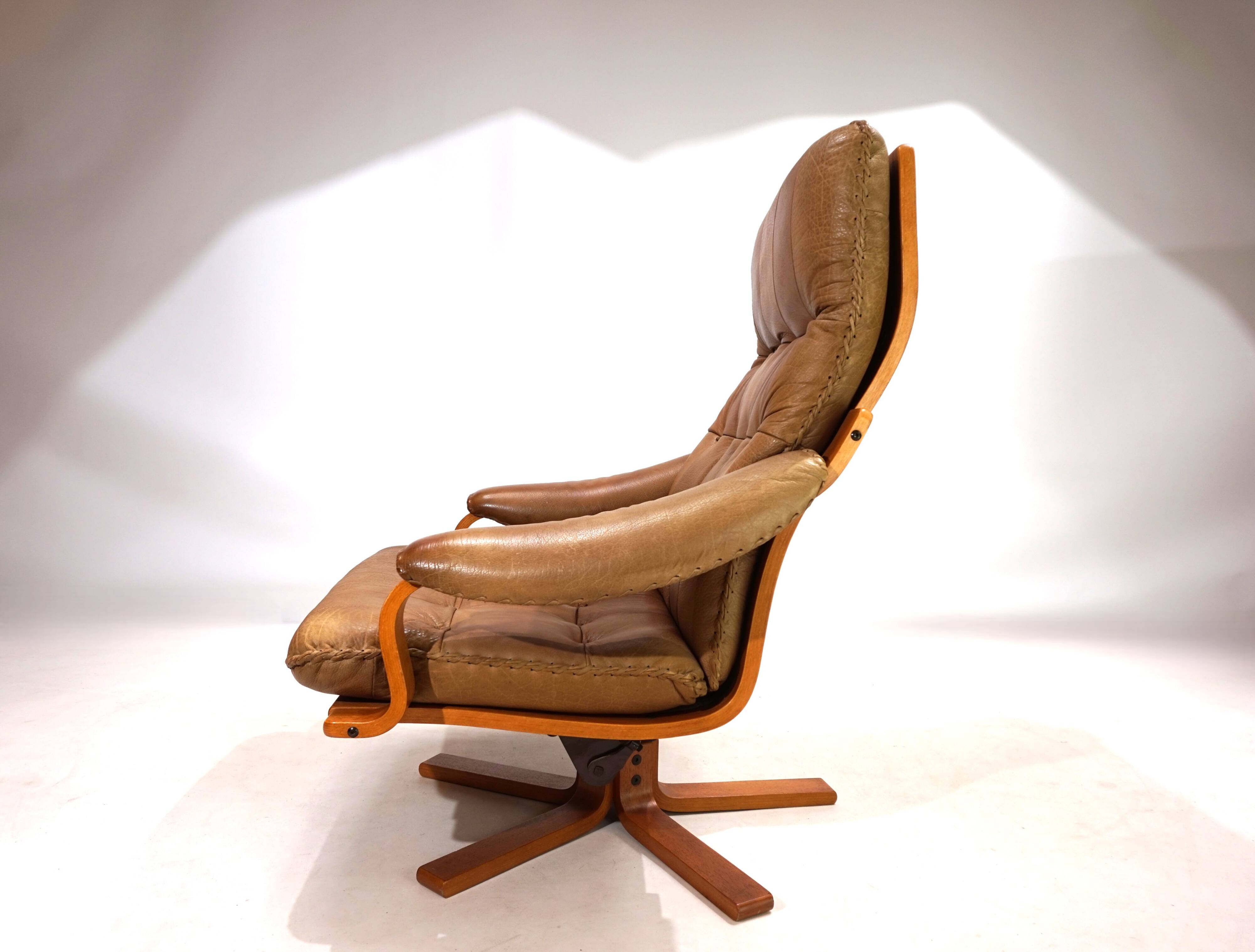 P. Schultz & Co. Denmark leather armchair, 1960
