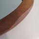 Brutalist mirror in solid oak, hand carved, Belgium 1970