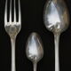Housewife 37 pieces in silver metal Empire style
