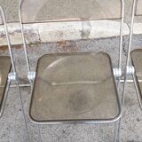 Set of 4 Plia chairs by Giancarlo Piretti for Castelli