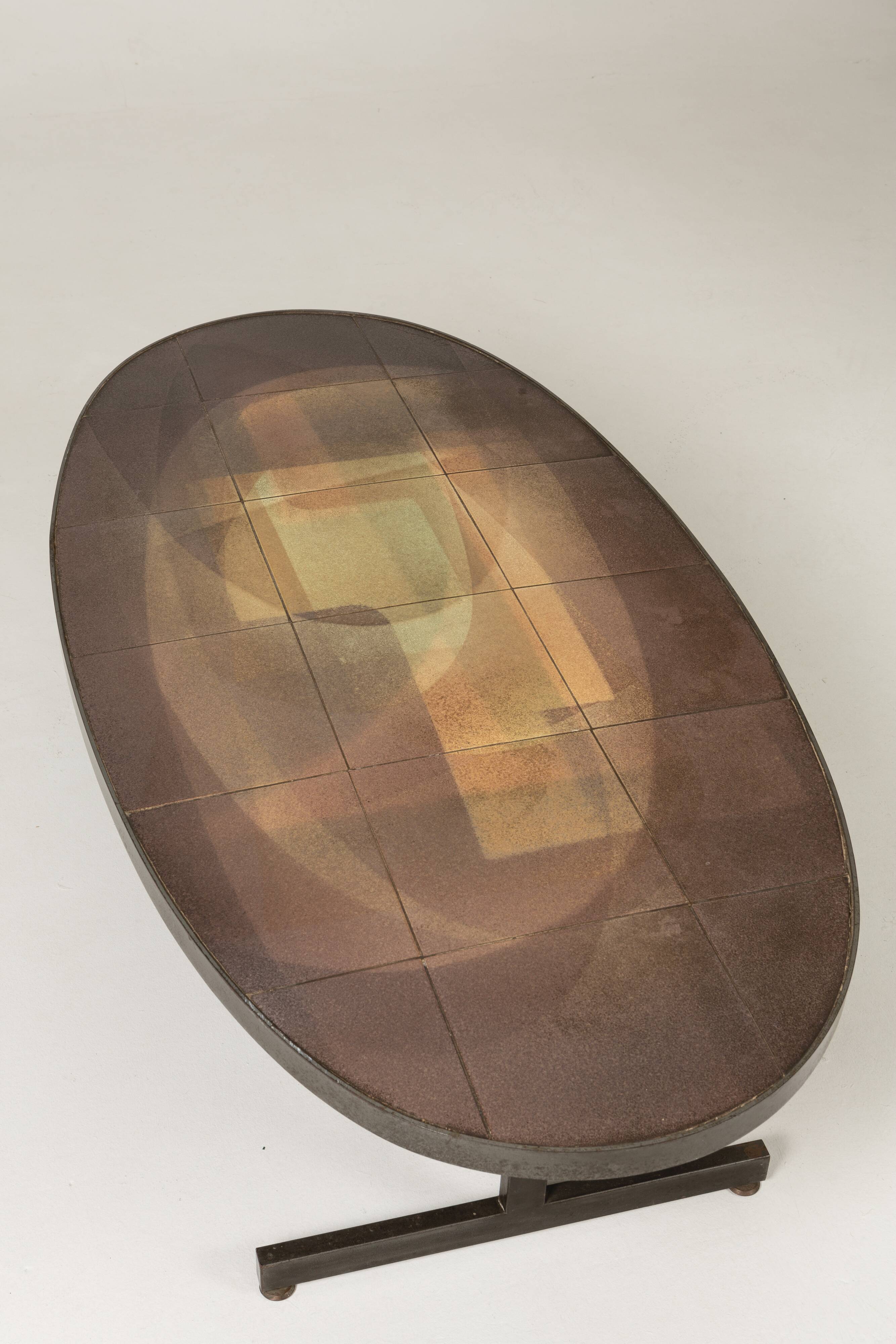 Table basse en céramique Jacques Lignier, 1970