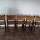Set of 5 straw chairs