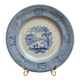 Antique English plate 19th century blue transferware CEM Clementson Brothers