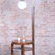 Art Deco Floor Lamp in Beech and Walnut, 1930s