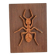 Plaque décorative en bois avec motif d'insecte