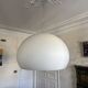 FL/Y lamp opaque, Medium, Off-white - black interior - Kartell