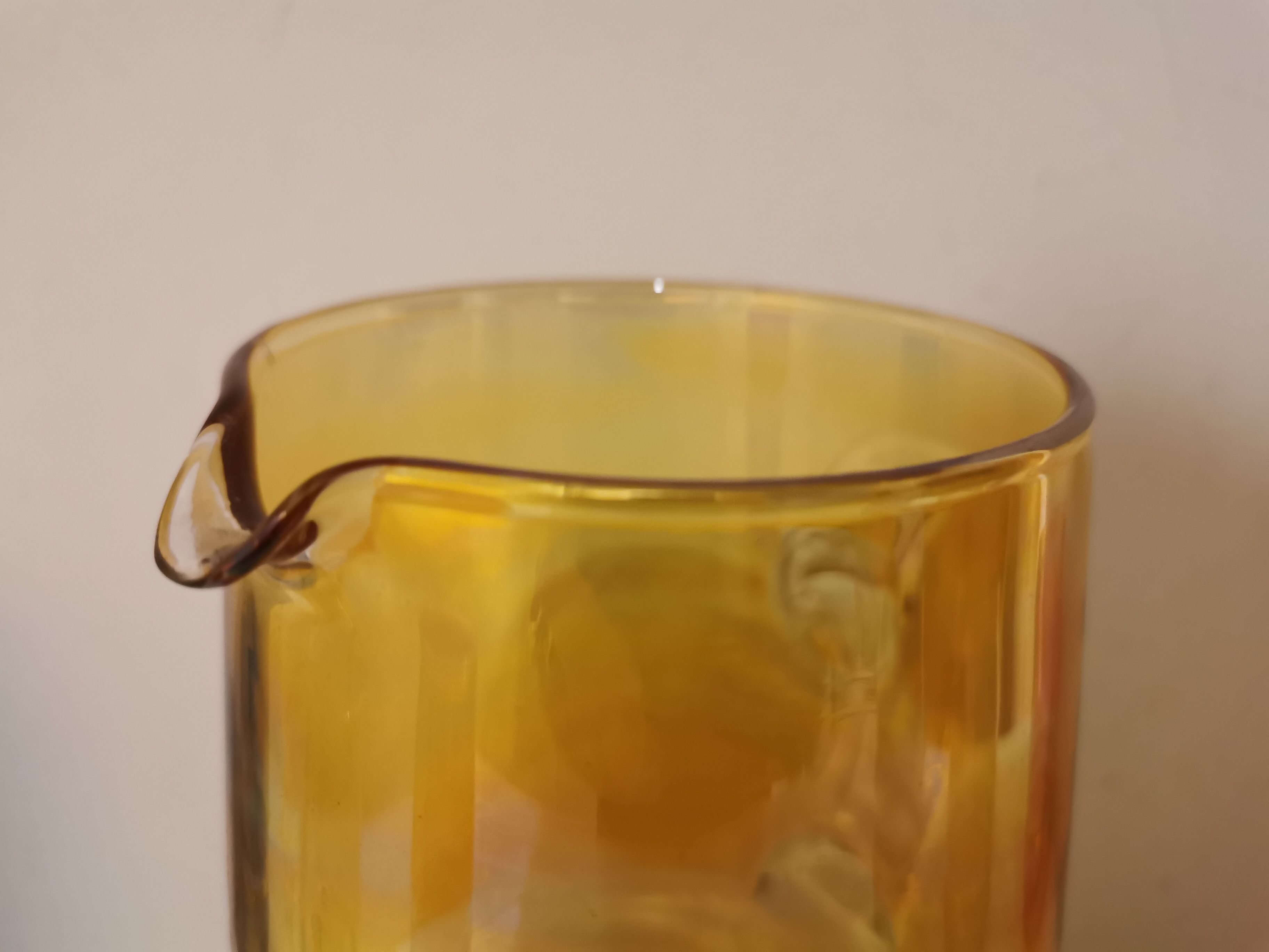 Multicolored orangeade service 60s