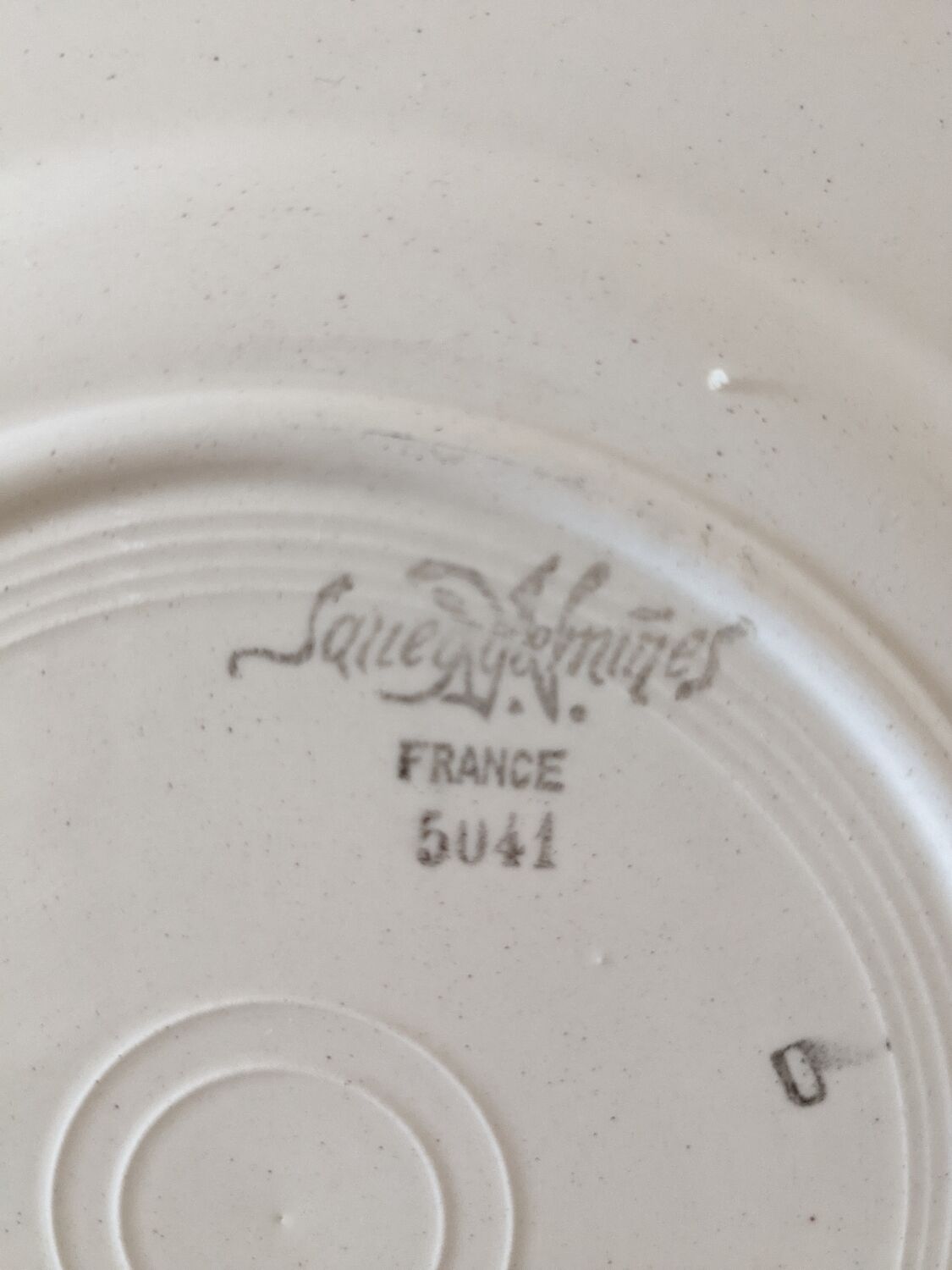 Ten flat plates Sarreguemines