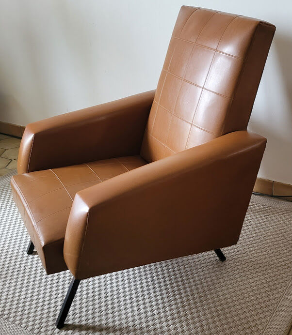 Vintage skai armchair