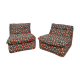 Pair of vintage flowery heaters 1970