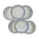 6 old creil and montereau hollow plates, Colbert service