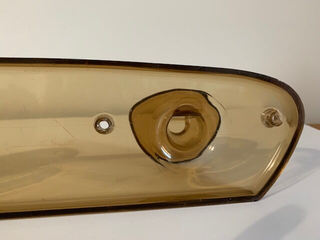 Smoked plastic coat rack