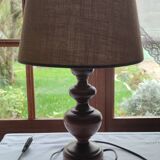 Wooden table lamp