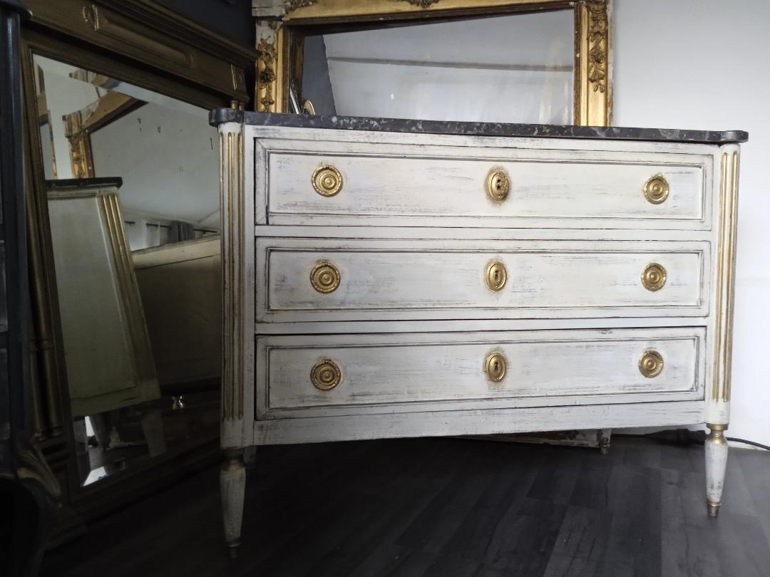 Louis philippe patinated chest of drawers