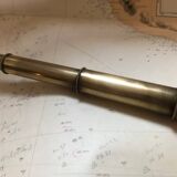 Old brass telescope from the 19th century