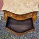 Curved Louis XV style commode in marquetry, mid-20th century.