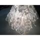Italian murano glass chrome metal frame sputnik candlestick