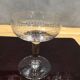 Series of 5 old and engraved champagne glasses