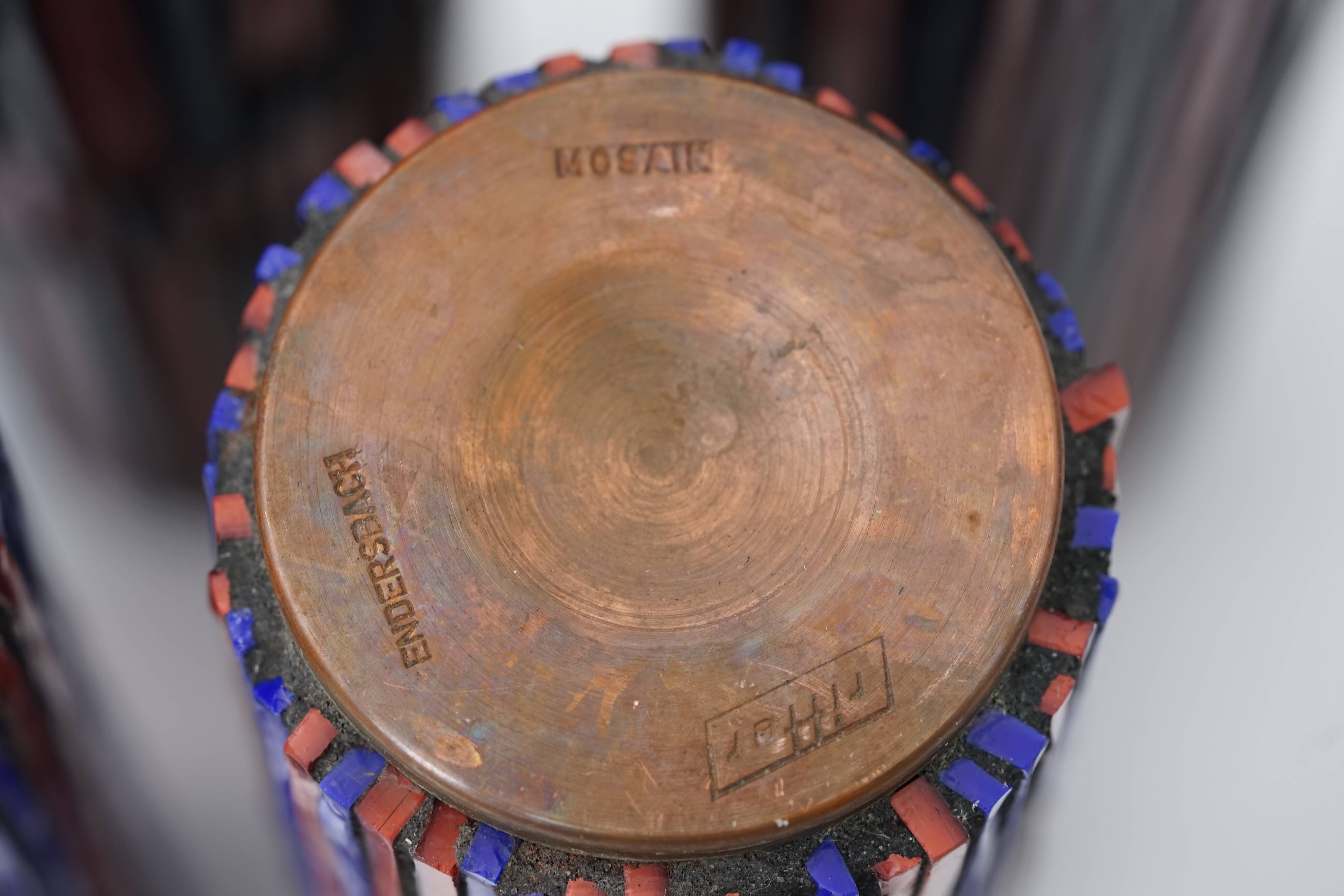 Mid Century Modern Pottery Mosaic Vases by Ritter, 1960s, Set of 5