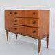 Small sideboard / 1960s vintage Scandinavian chest of drawers