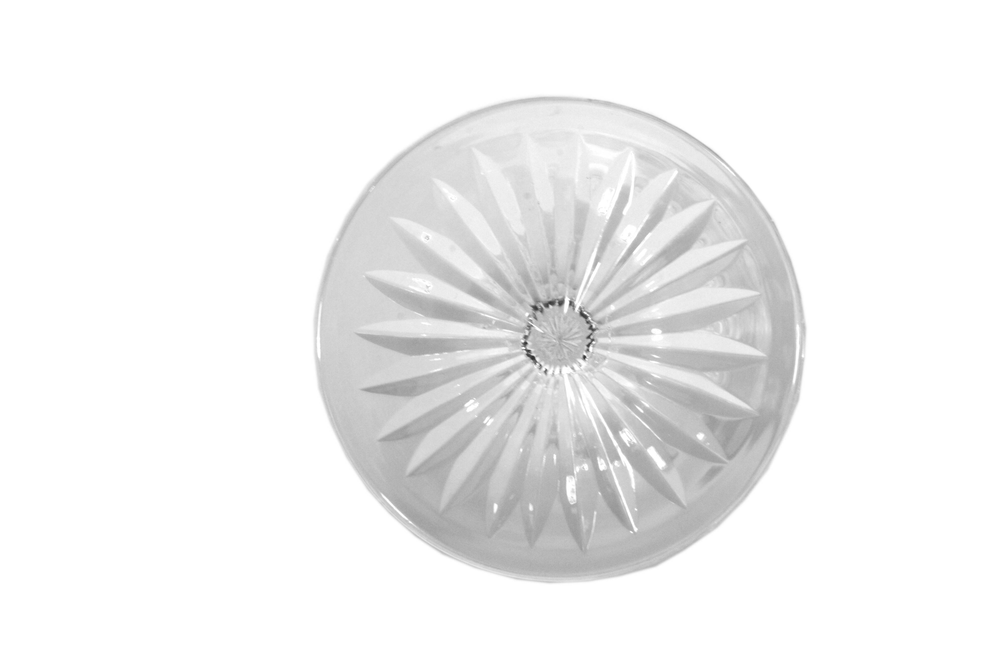 Hand-blown and cut crystal champagne flute, Josair, 1960s