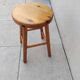 Vintage pine low stool