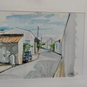 Watercolour by Michel Roubille, 2001.