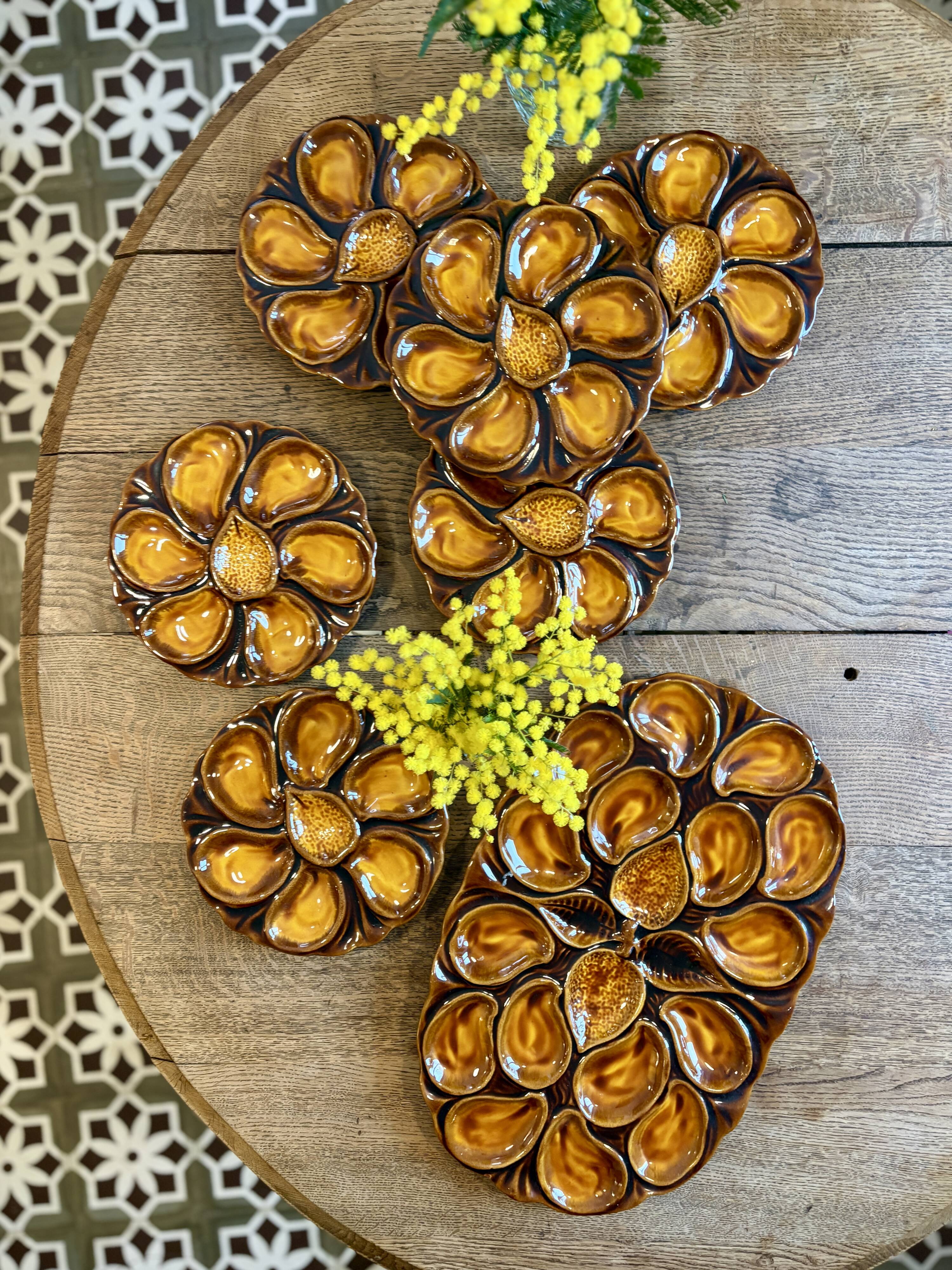 Vintage oyster service Vallauris