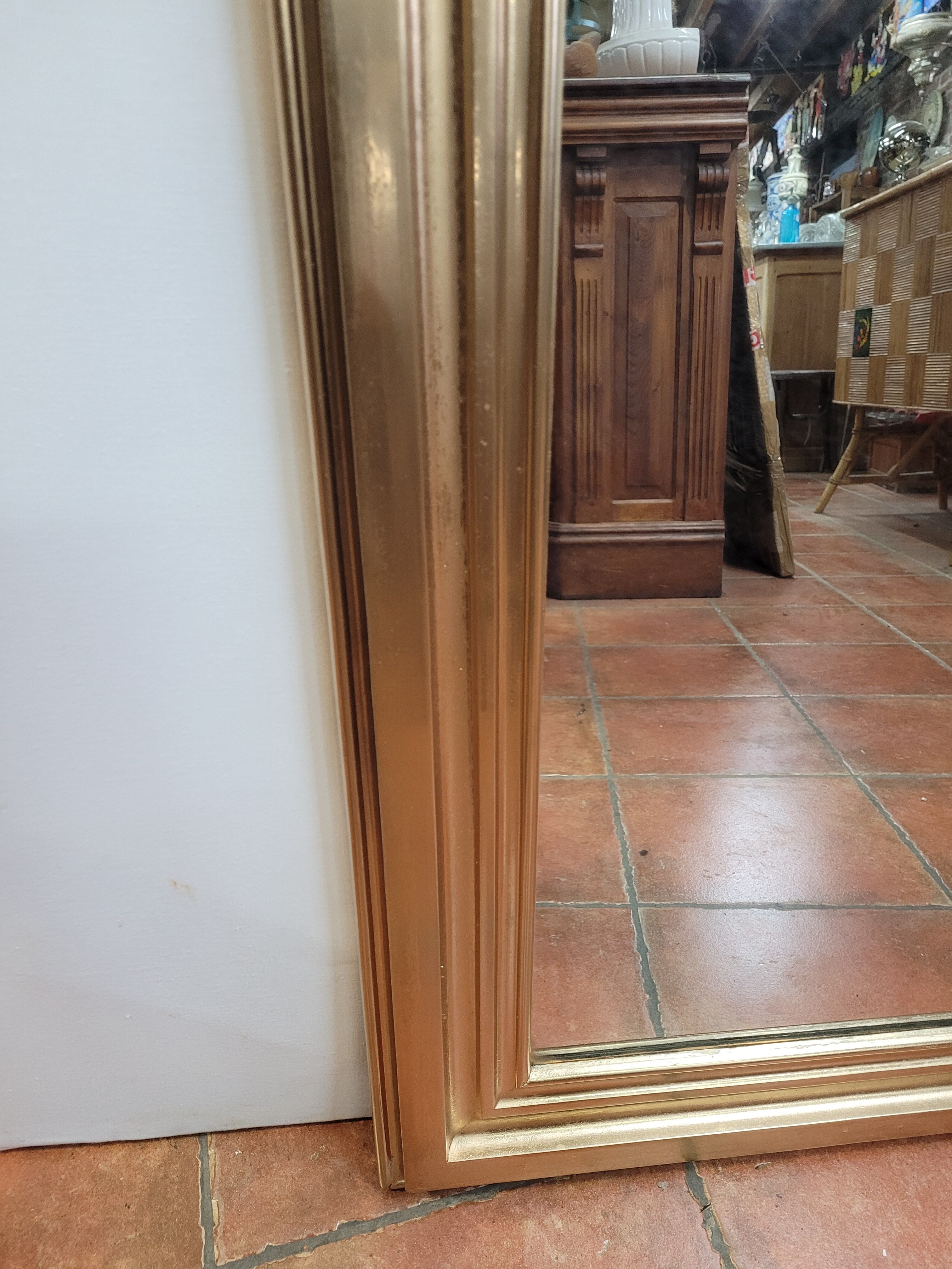 Old gilded Louis Philippe mirror