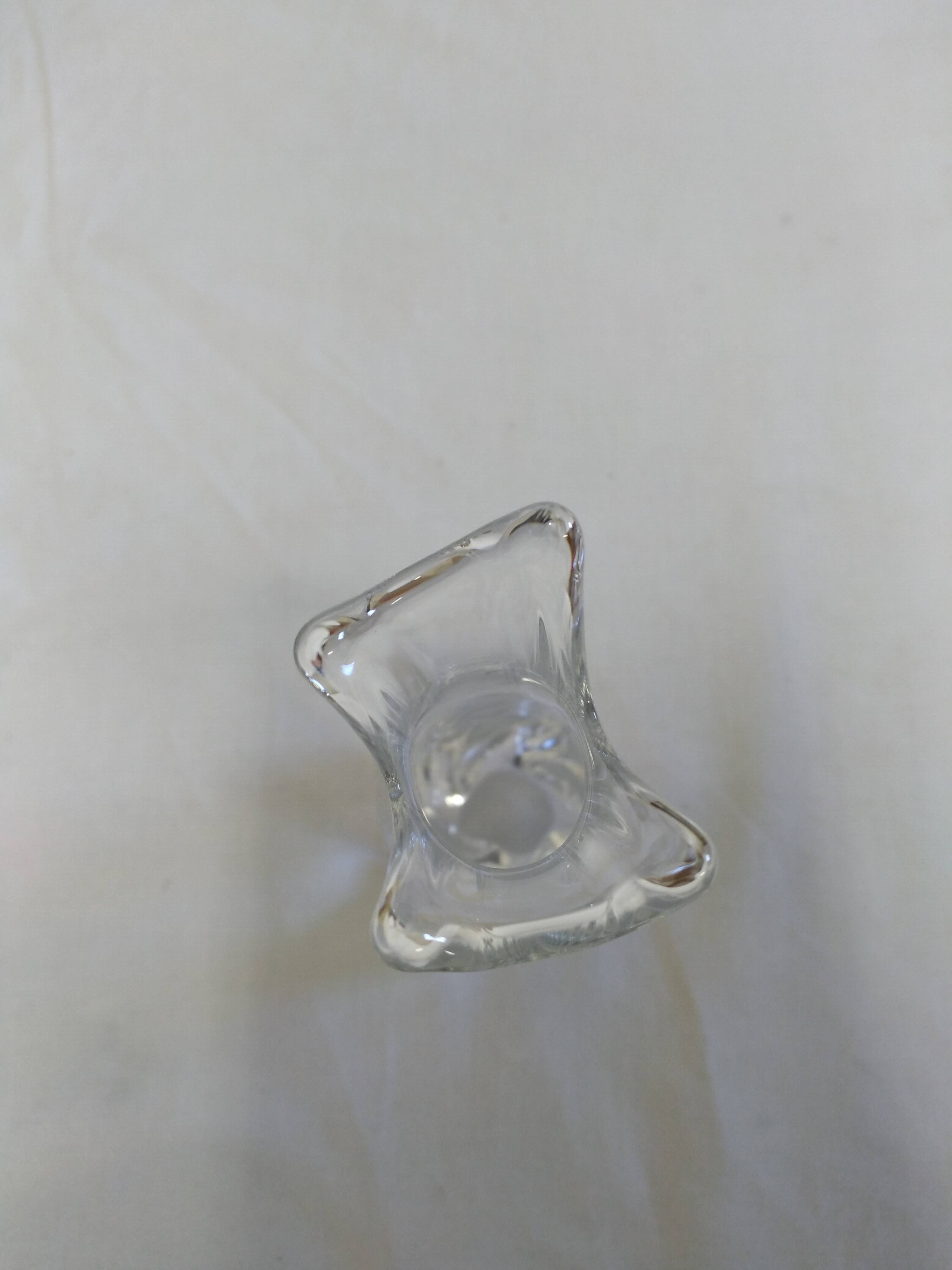 Daum crystal soliflore signed