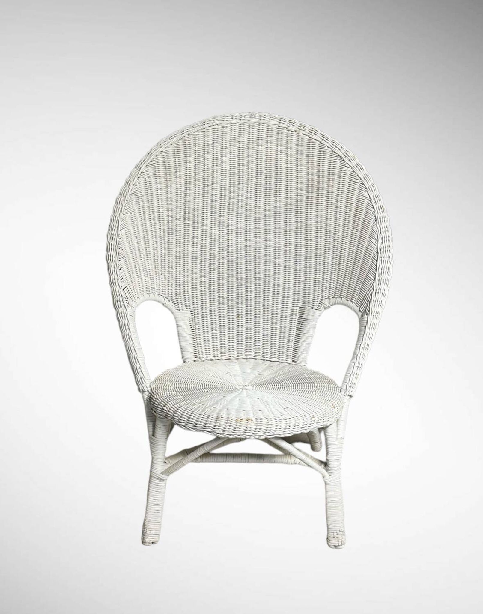 Vintage 1960/70 adult wicker rattan riviera armchair