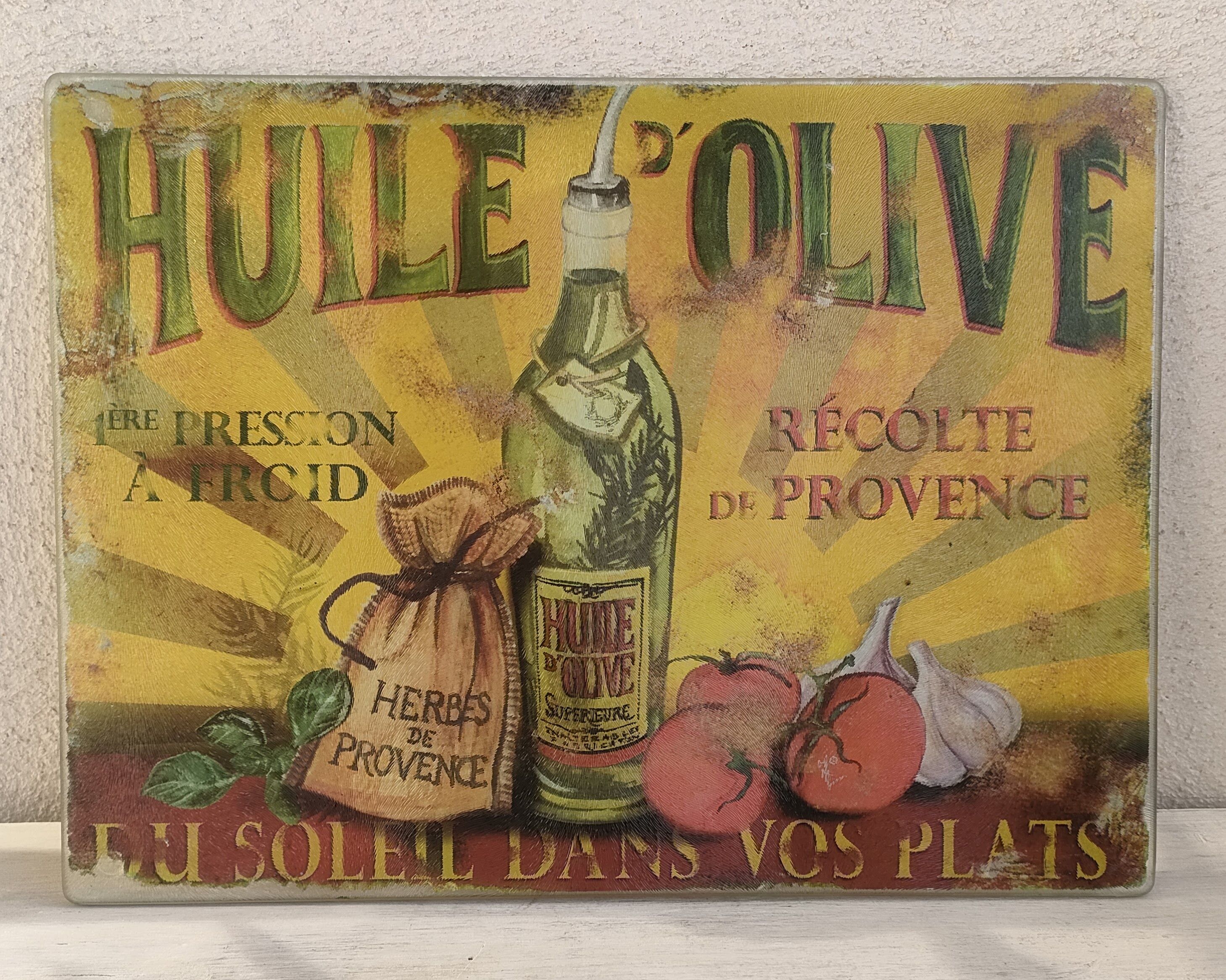 Vintage glass cutting board