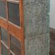 Old glass cabinet in wood and metal