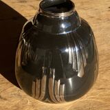 Vase noir stylisé Art Déco