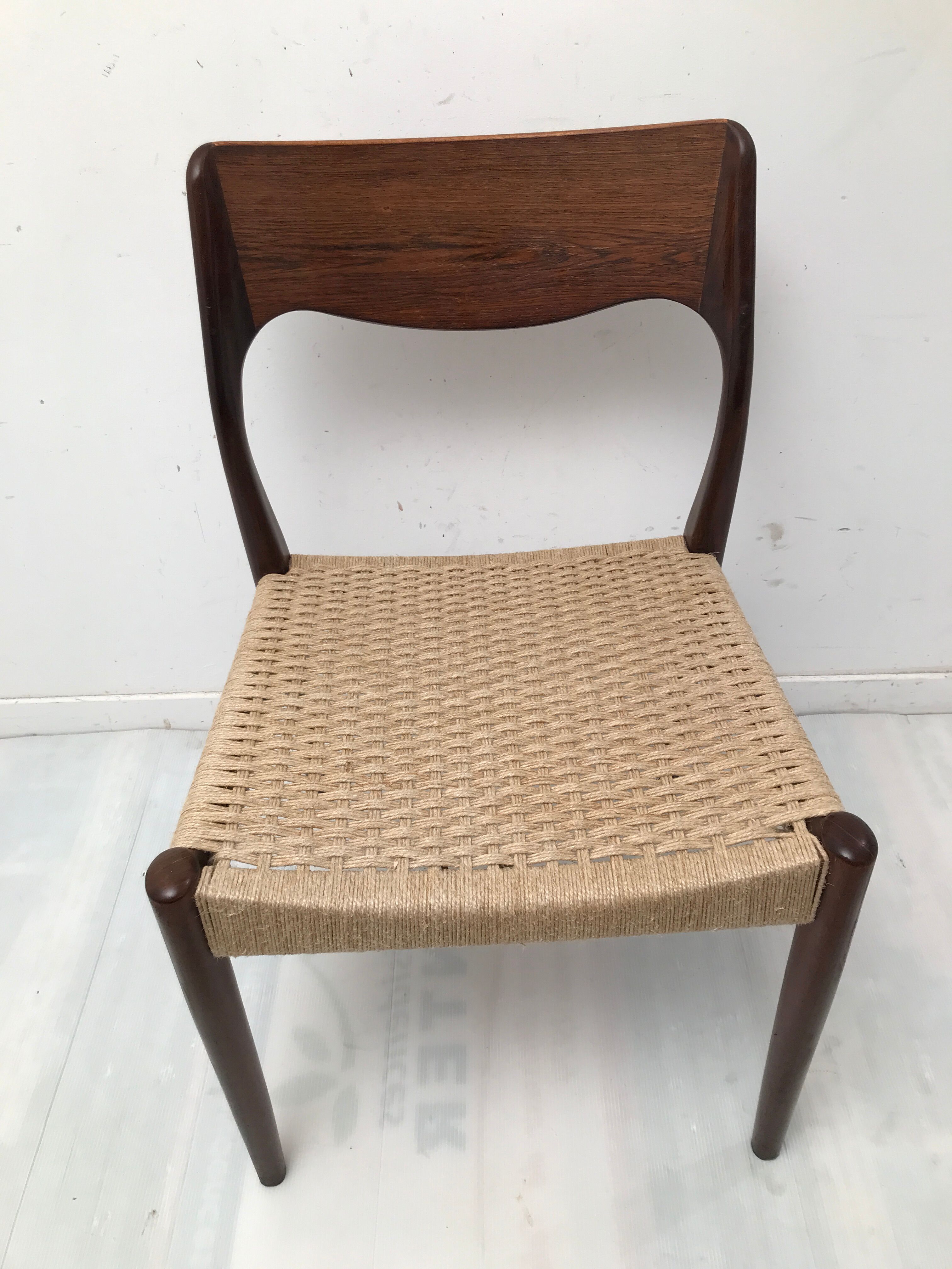 Pair of danish scandinavian chair dating from the 50