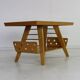 Dutch design birchwood coffee table by Wilhelm Lutjens for Den Boer Gouda