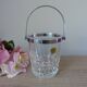 Vintage Cristal d'Arques ice bucket in transparent crystal, bar decoration
