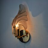 "Leaf" wall lamp by Carl Fagerlund, Murano glass, Germany, 1970