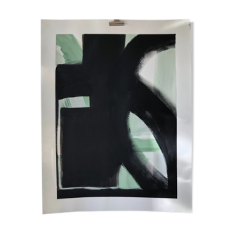 Black 8 - original work on paper 50x65