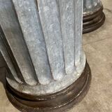 Hollow zinc theater columns
