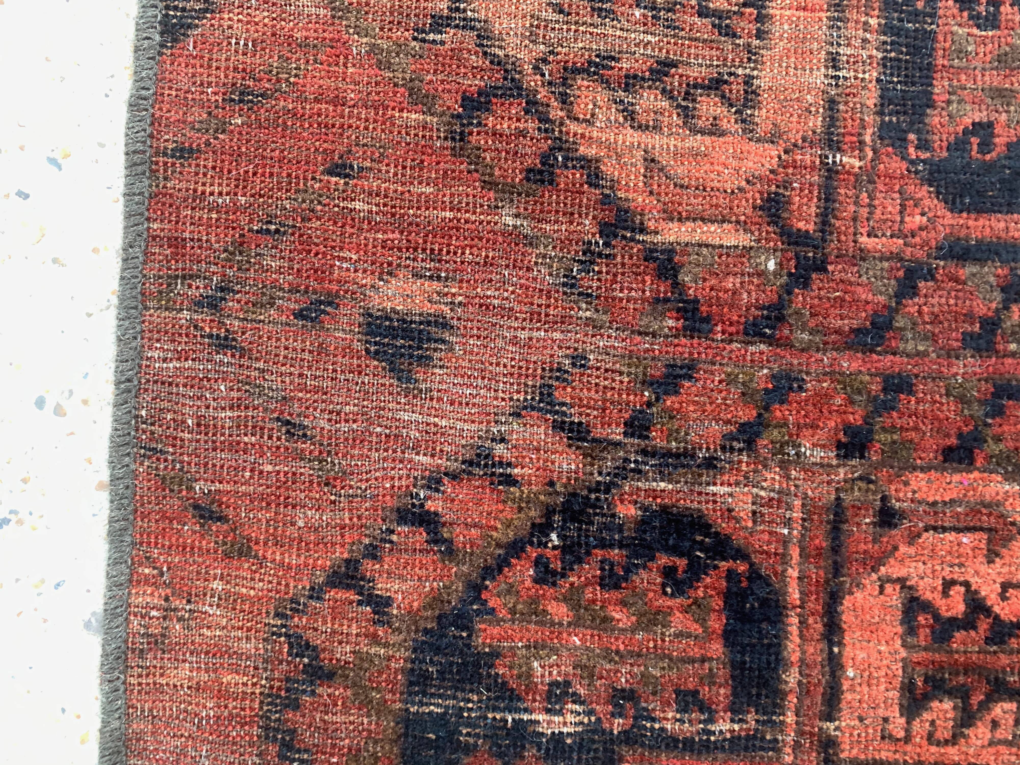 Turkmen Ersari runner 425x65 cm veg dye wool