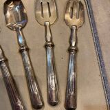 Silver dessert serving cutlery with minerva stamp original box