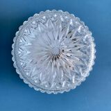 Round ceiling lamp made of molded glass