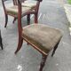 Série de 6 chaises en acajou époque consulat