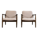 Kvadrat Customizable Pair Of Restored Mid Century Armchairs, 1960's