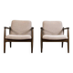 Kvadrat Customizable Pair Of Restored Mid Century Armchairs, 1960's