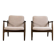 Kvadrat Customizable Pair Of Restored Mid Century Armchairs, 1960's