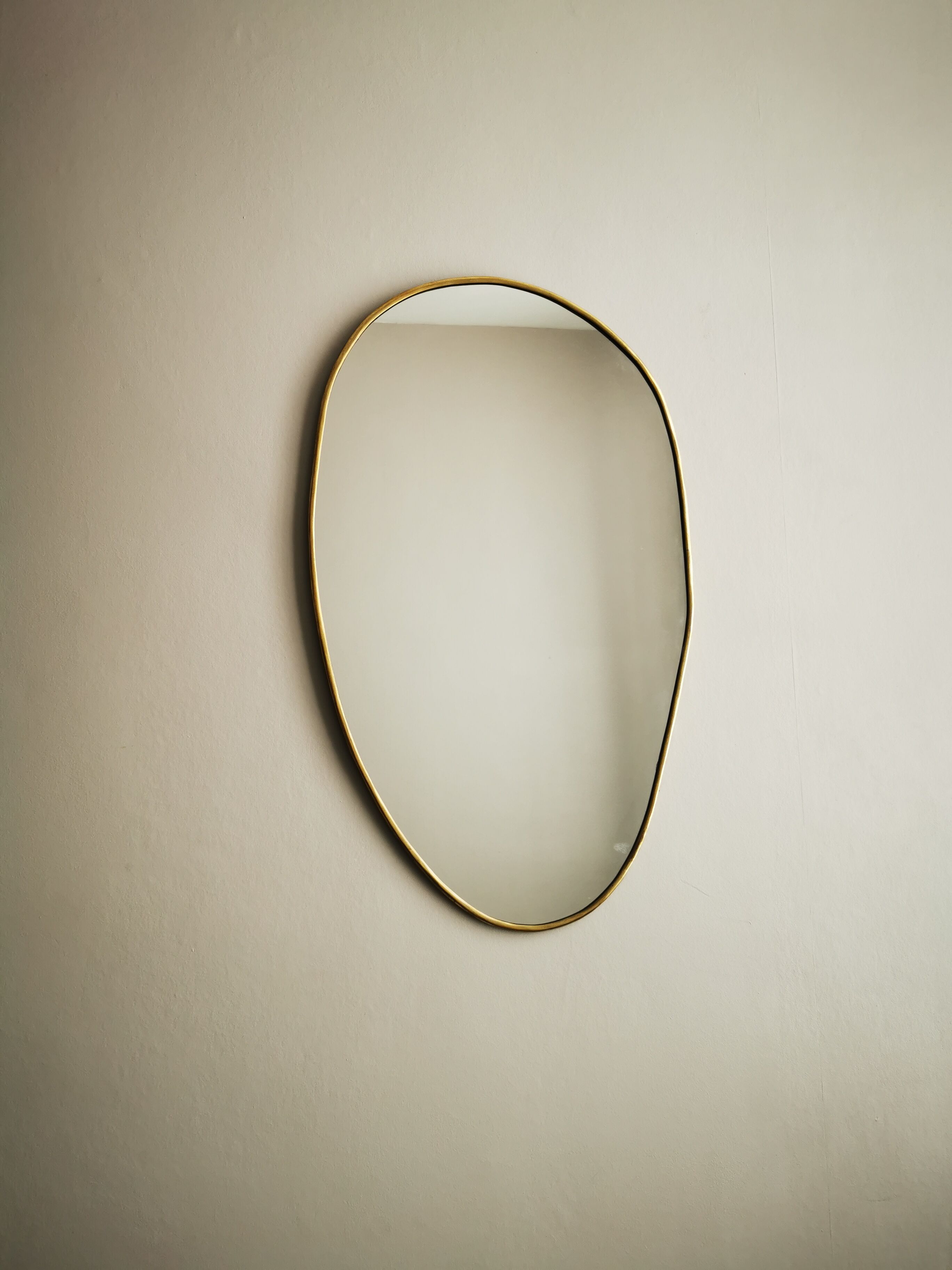 Brass mirror 60cm