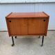 Vintage 50s TV bar cabinet with 2 sliding doors