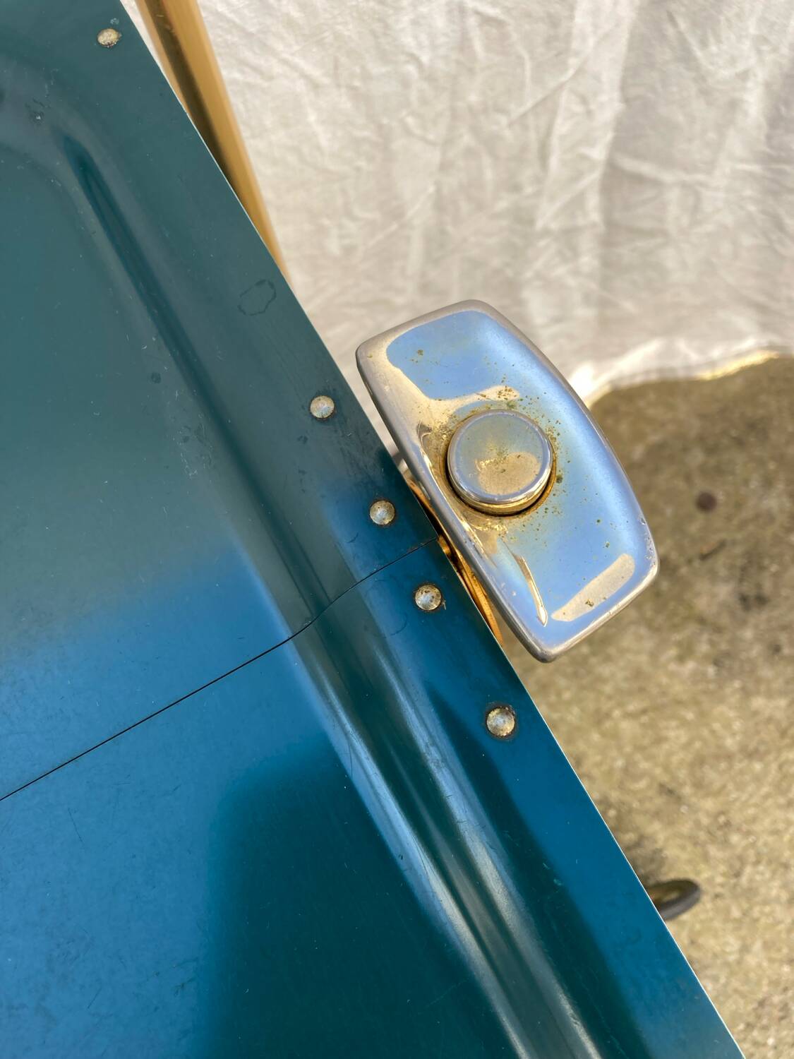 Vintage folding rolling trolley
